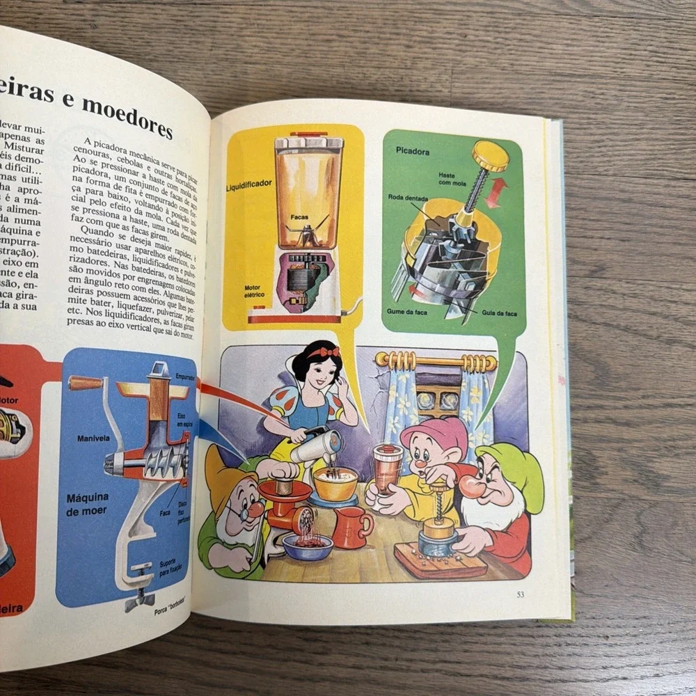 Vtg 1982 WALT DISNEY'S A Casa Saiba Funciona How It Works In The Home Portuguese